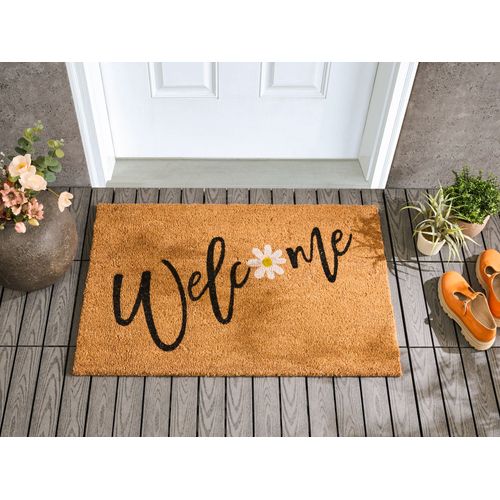 Paillasson Calibato Naturel 60 X 90 Cm Texte Fibre De Coco