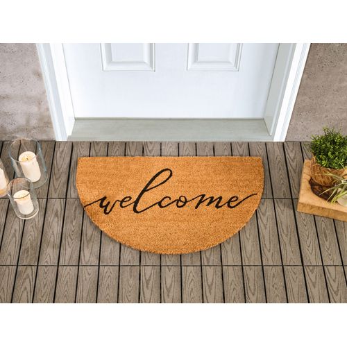 Paillasson Ambuklao Naturel 45 X 75 Cm Texte Fibre De Coco