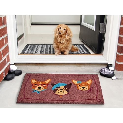 Paillasson Bababu Multicolore 60 X 90 Cm Chien Fibre De Coco