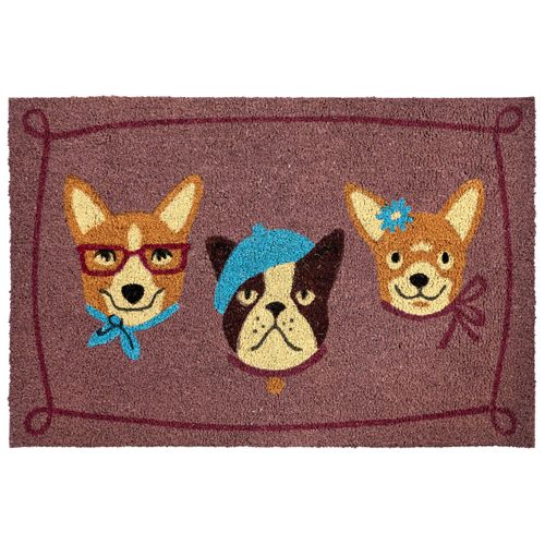Paillasson Bababu Multicolore 60 X 90 Cm Chien Fibre De Coco