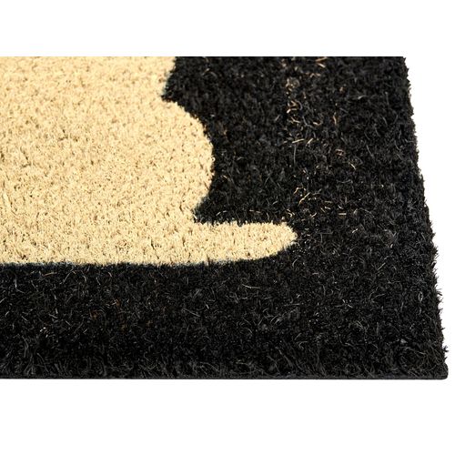 Paillasson Napalit Noir 60 X 90 Cm Chat Fibre De Coco