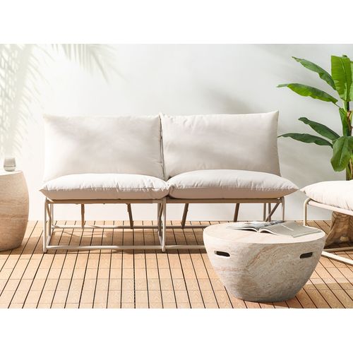 Ensemble De Canapés De Jardin 4 Places Pico Métal Beige Clair