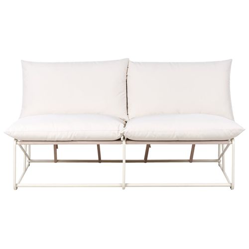 Ensemble De Canapés De Jardin 4 Places Pico Métal Beige Clair