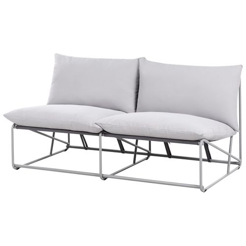 Ensemble De Canapés De Jardin 3 Places Pico Métal Gris