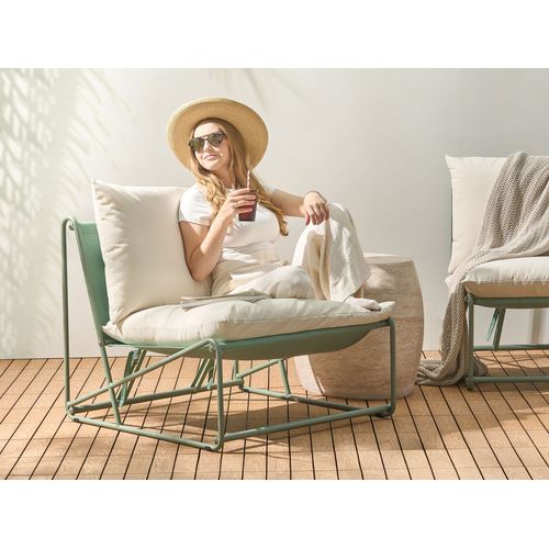 Ensemble De Canapés De Jardin 3 Places Pico Métal Vert