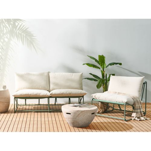 Ensemble De Canapés De Jardin 3 Places Pico Métal Vert