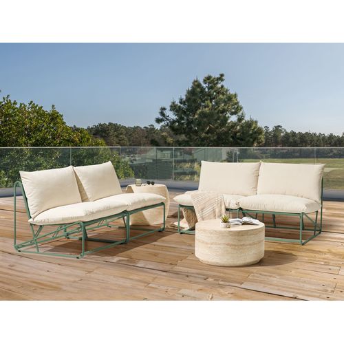 Ensemble De Canapés De Jardin 4 Places Pico Métal Vert