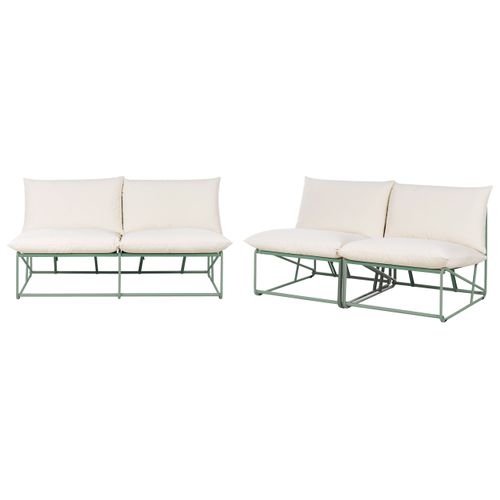 Ensemble De Canapés De Jardin 4 Places Pico Métal Vert
