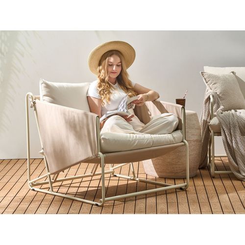 Ensemble De Canapés De Jardin 3 Places Ponte Métal Taupe