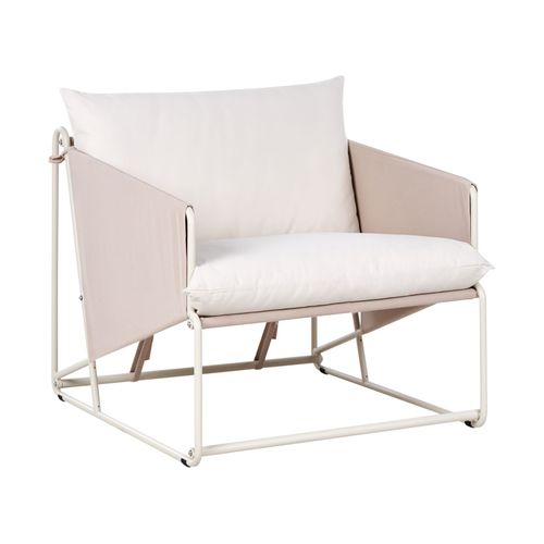 Ensemble De Canapés De Jardin 3 Places Ponte Métal Taupe