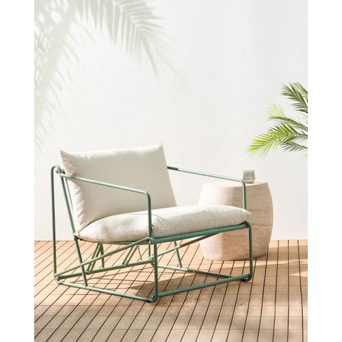 Chaise De Jardin Avec Coussin Ponte Métal Vert