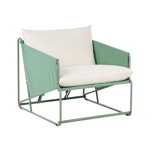 Chaise De Jardin Avec Coussin Ponte Métal Vert