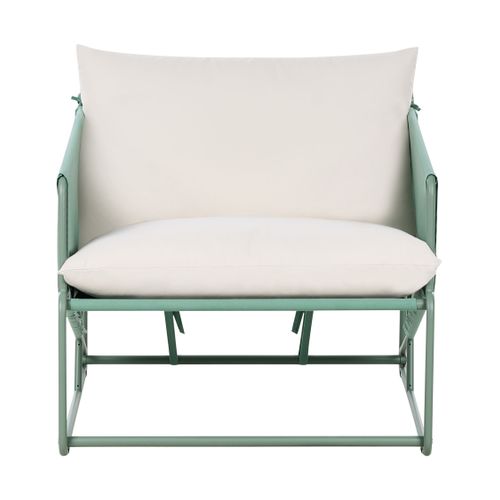 Chaise De Jardin Avec Coussin Ponte Métal Vert