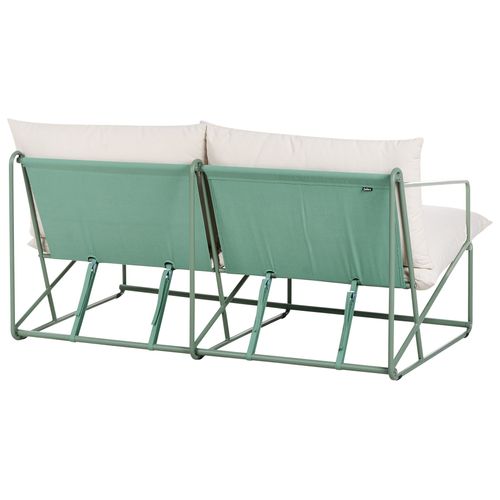 Canapé De Jardin 2 Places Ponte Métal Vert