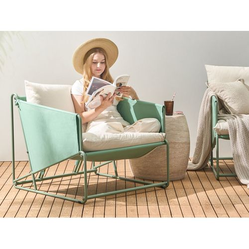 Ensemble De Canapés De Jardin 4 Places Ponte Métal Vert