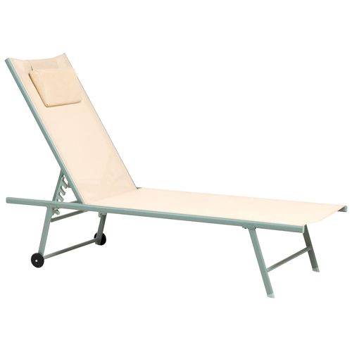 Lot De 2 Transats Soroni Métal Beige