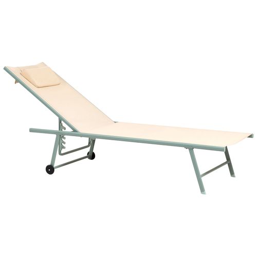 Lot De 2 Transats Soroni Métal Beige