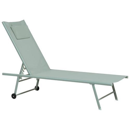 Lot De 2 Transats Soroni Métal Vert Clair