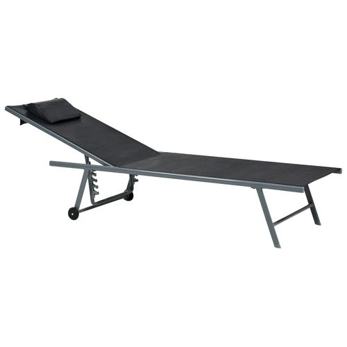 Lot De 2 Transats Soroni Métal Noir