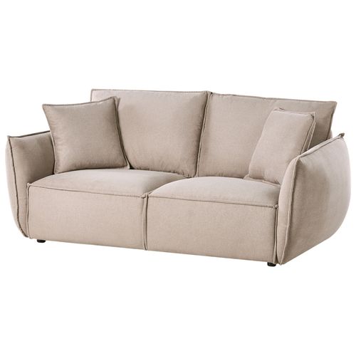 Canapé 3 Places Kunes Tissu Taupe