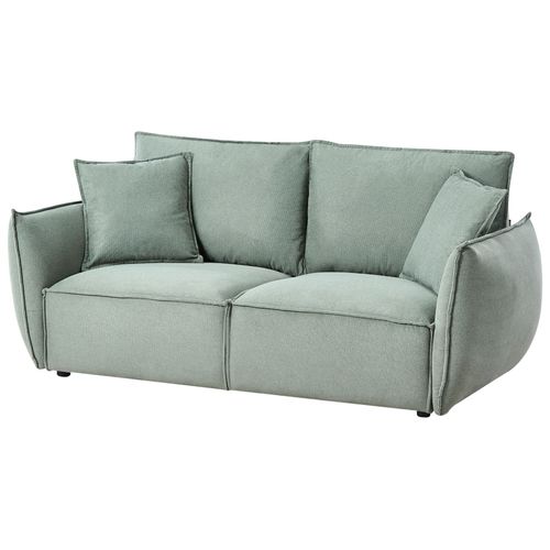 Canapé 3 Places Kunes Tissu Vert Clair