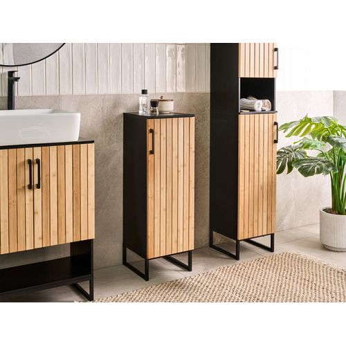 Meuble Haut Miscanti Bambou 30 Cm Marron Clair