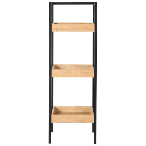 Étagère à 3 Niveaux Tajzara Bambou Marron Clair