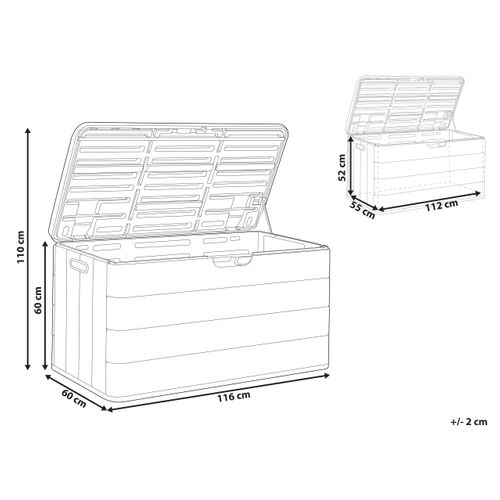 Coffre De Rangement Milies 116 Cm 60 Cm Blanc