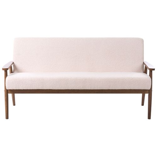 Canapé 3 Places Esrum Bouclé Marron Foncé/beige