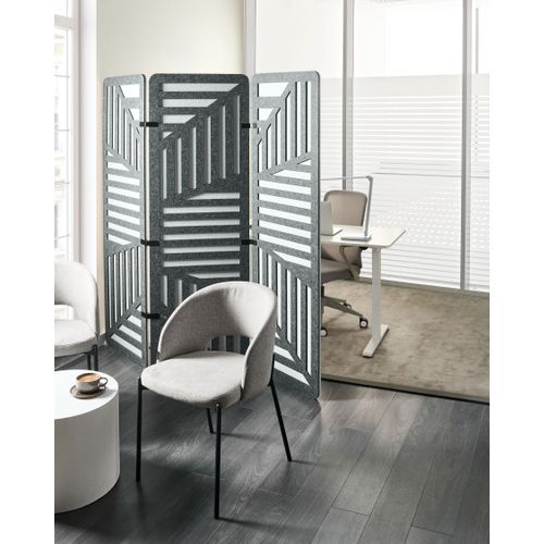 Séparateur De Bureau Paravent Futura Gris Foncé