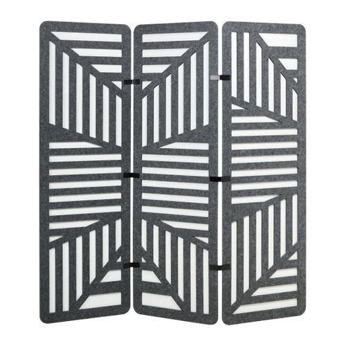 Séparateur De Bureau Paravent Futura Gris Foncé