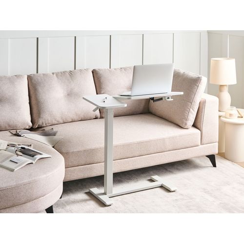 Bureau Réglable Manuellement En Hauteur Pour Ordinateur Portable Schola Blanc 70 Cm 40 Cm