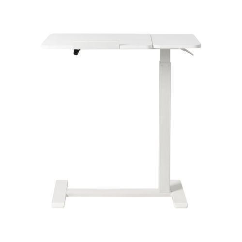 Bureau Réglable Manuellement En Hauteur Pour Ordinateur Portable Schola Blanc 70 Cm 40 Cm