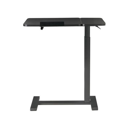 Bureau Réglable Manuellement En Hauteur Pour Ordinateur Portable Schola Noir 70 Cm 40 Cm