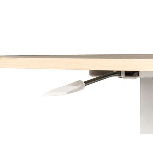 Bureau Réglable Manuellement En Hauteur Pour Ordinateur Portable Marron Clair/blanc  48 x 65 cm