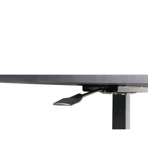 Bureau Réglable Manuellement En Hauteur Pour Ordinateur Portable Academia Noir 65 Cm 48 Cm