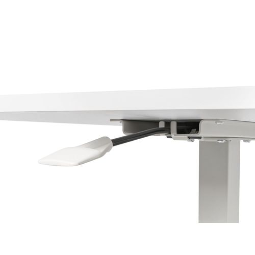 Bureau Réglable Manuellement En Hauteur Pour Ordinateur Portable Academia Blanc 65 Cm 48 Cm