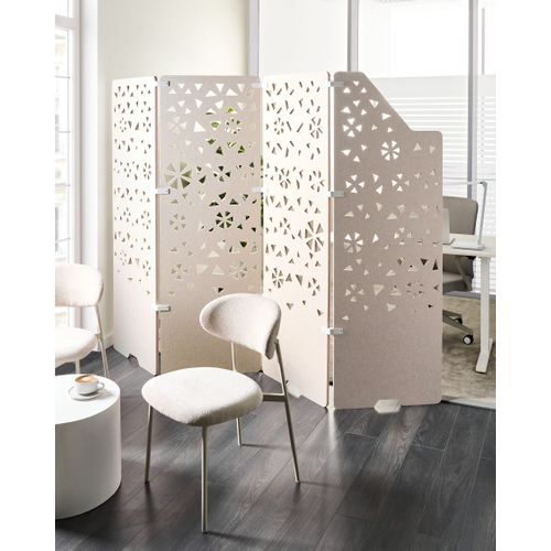 Séparateur De Bureau Paravent Starry Beige Clair