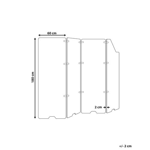 Séparateur De Bureau Paravent Starry Beige Clair