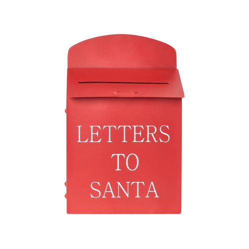 Boîte Aux Lettres Du Père Noël Forssa 30 Cm Rouge