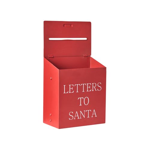 Boîte Aux Lettres Du Père Noël Forssa 30 Cm Rouge
