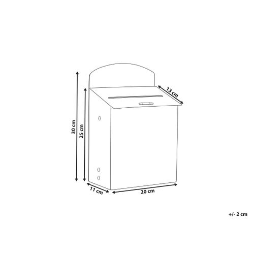 Boîte Aux Lettres Du Père Noël Forssa 30 Cm Rouge