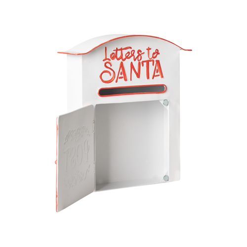 Boîte Aux Lettres Du Père Noël Espoo 30 Cm Blanc
