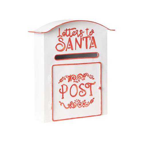 Boîte Aux Lettres Du Père Noël Espoo 30 Cm Blanc