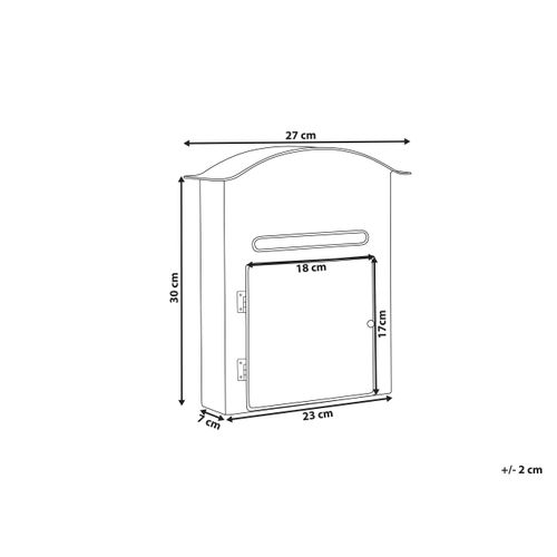 Boîte Aux Lettres Du Père Noël Espoo 30 Cm Blanc