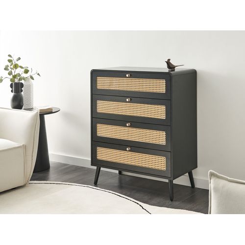 Commode à 4 Tiroirs Moura Noir