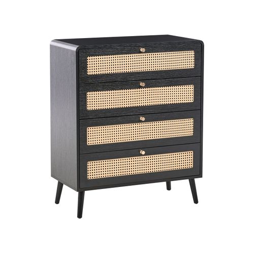 Commode à 4 Tiroirs Moura Noir