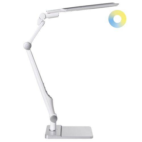 Lampe De Bureau LED Pegasi Avec Variateur Argenté