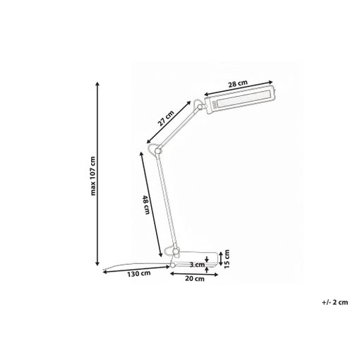 Lampe De Bureau LED Aquila Avec Variateur Gris