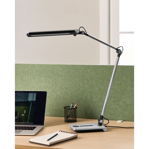Lampe De Bureau LED Aquila Avec Variateur Argenté